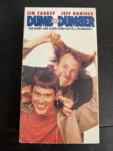 Nice Vintage VHS Dumb And Dumber Jim Carrey Jeff Daniels Minty Original Release - Picture 1 of 3