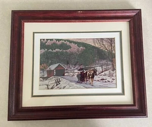 THELMA WINTER ART PRINT (18/500) IN MATTED FRAME: Down Memory Lane. 1998 - Picture 1 of 18