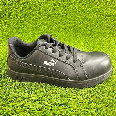 Puma Iconic Womens Size 6 Black Safety Composite Toe Work Shoes Sneakers - Image 1 of 4