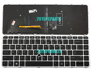 New HP EliteBook 745 G3 745 G4 840 G3 840 G4 Keyboard Backlit US w/ pointer - Picture 1 of 4