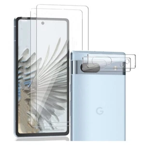 For Google Pixel 7a Tempered Glass Screen Protector+Camera Lens Protector(2 PCS) - Zdjęcie 1 z 8