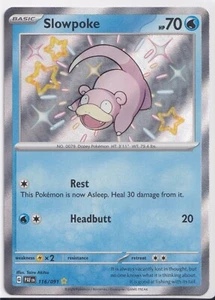 Slowpoke 116/091 Paldean Fates Shiny Rare Near Mint Pokemon Card - Bild 1 von 2