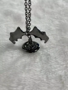 Vivienne Westwood Bat Necklace Pendant Black 3D Orb Necklace - Picture 1 of 6