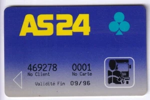 CARTE / CARD STATION OIL PETROLE .. FRANCE AS 24 TRUCK +N° PERIME CP8 MAGNETIQUE - Imagen 1 de 2