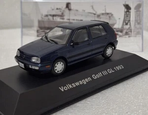 Volkswagen VW Golf III GL 1993 Blue 1:43 IXO Altaya No Minichamps RARE!! - Picture 1 of 13