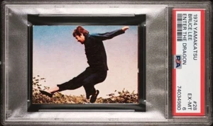 PSA 6 EX- MINT Bruce Lee The Big Boss 1974 Yamakatsu Japanese Mini #28 card - Picture 1 of 3