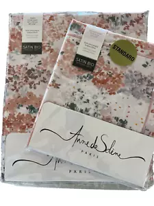Anne de Solene~Dolce Vita~Cotton~NWT~Sateen~1 Queen Duvet Cover+ 1 st sham~2 pcs - Picture 1 of 18