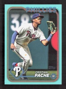 2024 Topps Series 2 Cristian Pache #456 Aqua Fanatics Exclusive - Picture 1 of 2