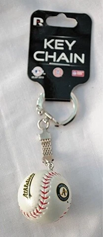 Oakland Athletics MLB Baseball Key Chain Cover