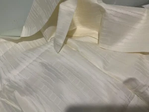$450 Pratesi Italy nuovo 2pz Euro Shams ONDE avorio 100% cotone 26x26 - Foto 1 di 9