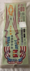 Hoja de calcomanías/pegatinas originales Kyosho USA-1 Chevrolet sin cortar - Imagen 1 de 6