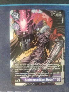 Digimon Card Game Beelzemon: Blast Mode ST14-10 SR NM - Picture 1 of 2