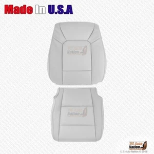2010 FITS Honda Pilot - Driver Side Bottom & Top Genuine Leather Seat Cover Gray - Picture 1 of 5