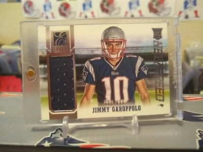 2014 Donruss Elite New Breed Jerseys #23 Rookie Card Jimmy Garoppolo #198/299 - Image 1 of 4