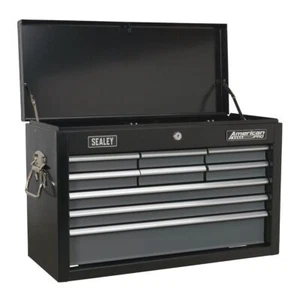 Sealey AP2509B Topchest 9 Drawer with Ball Bearing Runners - Black/Grey - Picture 1 of 5