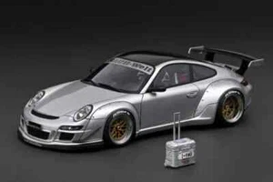 Ignition Model IG3253 1/18 RWB 997 GT3 Silver With RWB Suitcase JDM - Picture 1 of 7
