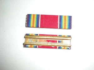 1950'S US ARMY WWII VICTORY MEDAL RIBBON -CRIMPED BACK - Bild 1 von 1
