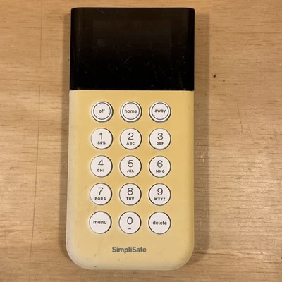 SimpliSafe Home Security System Keypad Remote White Model SSKP3 - TESTED WORKING - Image 1 of 4