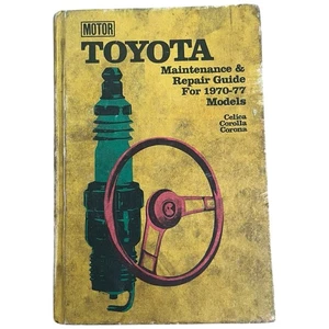 TOYOTA Maintenance Repair Guide 1970 - 1977 Hardcover Celica Corolla Corona - Picture 1 of 6