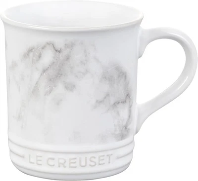 Le Creuset Stoneware Vancouver Coffee Mug 14oz / 400ml ~ MARBLE WHITE, BRAND NEW - Image 1 of 2