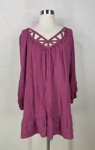 Soft Surroundings 51% Ramie Bohemian Women’s Top Size 2X - Picture 1 of 9