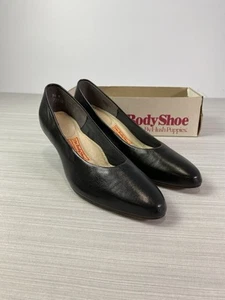 Hush Puppies Womens The Body Shoe All Day Comfort Curve Leather Slip On 9.5 M - Picture 1 of 13