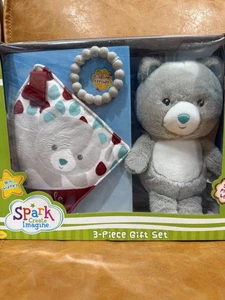 Set regalo 3 pezzi coccole e orso di peluche per bambini  - Foto 1 di 4