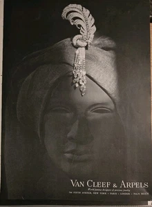 1948 Van Cleef & Arpels Diamond  Pin On Head Scarf Vintage Jewelry ad - Picture 1 of 1