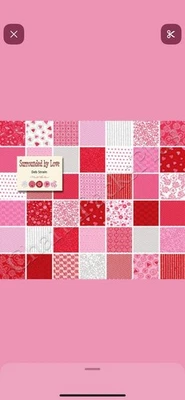 Surrounded by Love For Moda - Cotton Fabric 5” Charm Pack Deb Strain - Image 1 of 4