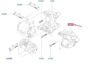 NISSAN NV300 Primastar X82 Lichtmaschinenhalterung 1171000Q3H NEUES ECHTES - Picture 1 of 2