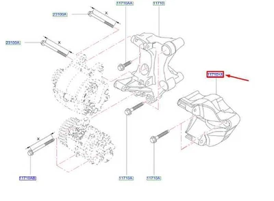 NISSAN NV300 Primastar X82 Lichtmaschinenhalterung 1171000Q3H NEUES ECHTES - Image 1 of 2