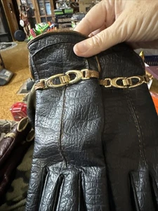 Aris Snuggler Women's Vinyl Lined with Cotton Gloves Black - Picture 1 of 13