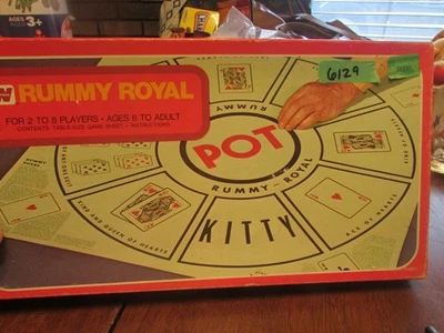 Vintage 1965 Rummy Royal Board Game Card Set by Whitman No Cards - Image 1 of 4