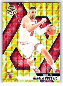 2024-25 Panini Mosaic #168 Nikola Vucevic Reactive Yellow Mosaic Chicago Bulls - Picture 1 of 2