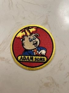 2022 Topps GPK Garbage Pail Kids Book Worms Iron On Patch Adam Bomb - Picture 1 of 1