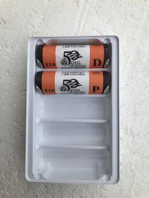 US Mint 2007 P & D Uncirculated Montana State Quarter Rolls of 40 Sealed Wrapper - Image 1 of 4