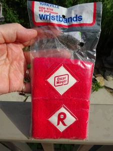 Vtg MILB Reading Phillies Baseball/Oscar Mayer Terry Cloth Wristbands new sealed - Picture 1 of 2