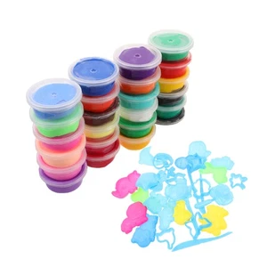 Knete Lufttrocknend Für Kinder Set Modelliermasse Farbiges Tonspielzeug - Bild 1 von 12
