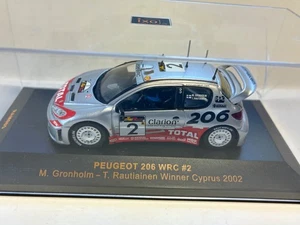 Peugeot 206 WRC - Rallye Zypern 2002 Gronholm / Rautiainen | IXO Modell RAM085 - Bild 1 von 5