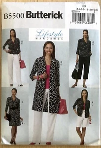 Butterick Pattern B5500 Lifestyle Wardrobe Womens E5 14-22 - Picture 1 of 2