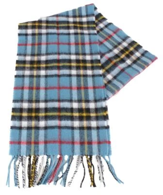 Locharron of Scotland Unisex Bowhill Thompson Lambswool Scarf - Blue - Image 1 of 4