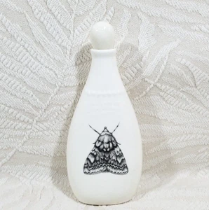 RARO LAURA ZINDEL CERÁMICA CERÁMICA MARIPOSA POLILLA 8” BOTELLA CON TAPÓN - Imagen 1 de 15