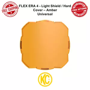 KC Hilites Flex Era 4 Series 5" Amber Polycarbonate Light Cover Square Universal - Bild 1 von 12