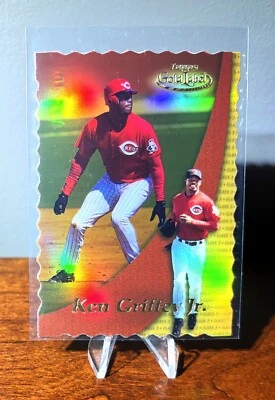 2000 TOPPS GOLD LABEL KEN GRIFFEY JR. CLASS 3 DIE-CUT #ED 050/100 WHAT A BEAUTY - Image 1 of 2