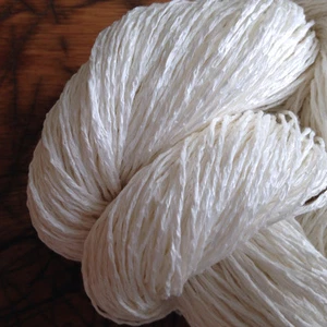 Linen Chainette Yarn, Undyed, Weaving, Knitting, Crochet, 100 Grams - Picture 1 of 5