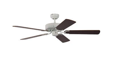 Low profile Ceiling fan without Lights Potkuri White Mahogany 52" Indoor fan - Image 1 of 2