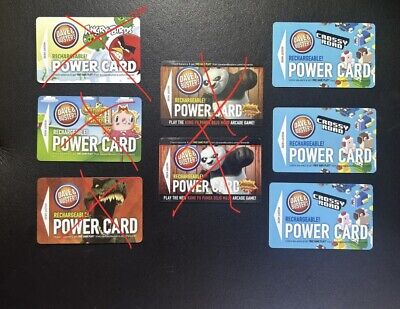 Dave And Buster Collectable Power Card - 2000 Tickets Each Card - 3 Available. • 26$