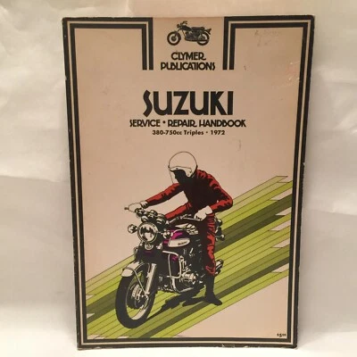 Manual de mantenimiento de servicio de reparación Clymer M-368 Suzuki 380-750 triples 1972  Foto 1 de 2