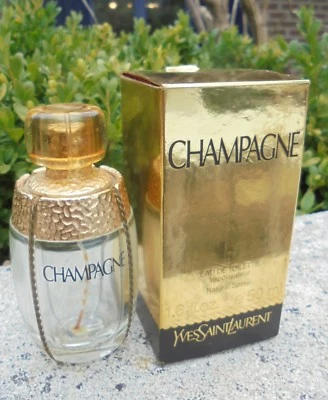 Flacon vide YSL champagne 50 ml avec sa boite collector D2717 - Photo 1/3