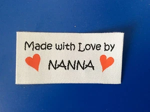 5 Woven NANNA Labels for Clothing and craft - Picture 1 of 2